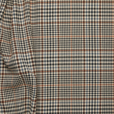 Check Stretch Twill - Brown