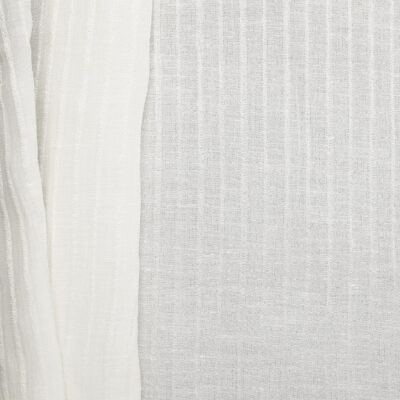 60% Hemp 40% Silk Self Pleat - White