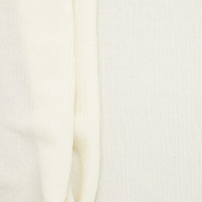 36% Silk 35% Hemp 29% Organic Cotton Jacquard - Cream