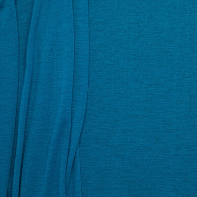 Faye Dyed 1x1 Wool Rib 18.5U Wool - Cerulien