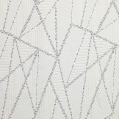 'Fed Square' Quilted Knit - Natural/ Navy