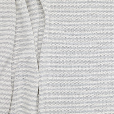 Pique Purl Stripe 3+3 - Grey