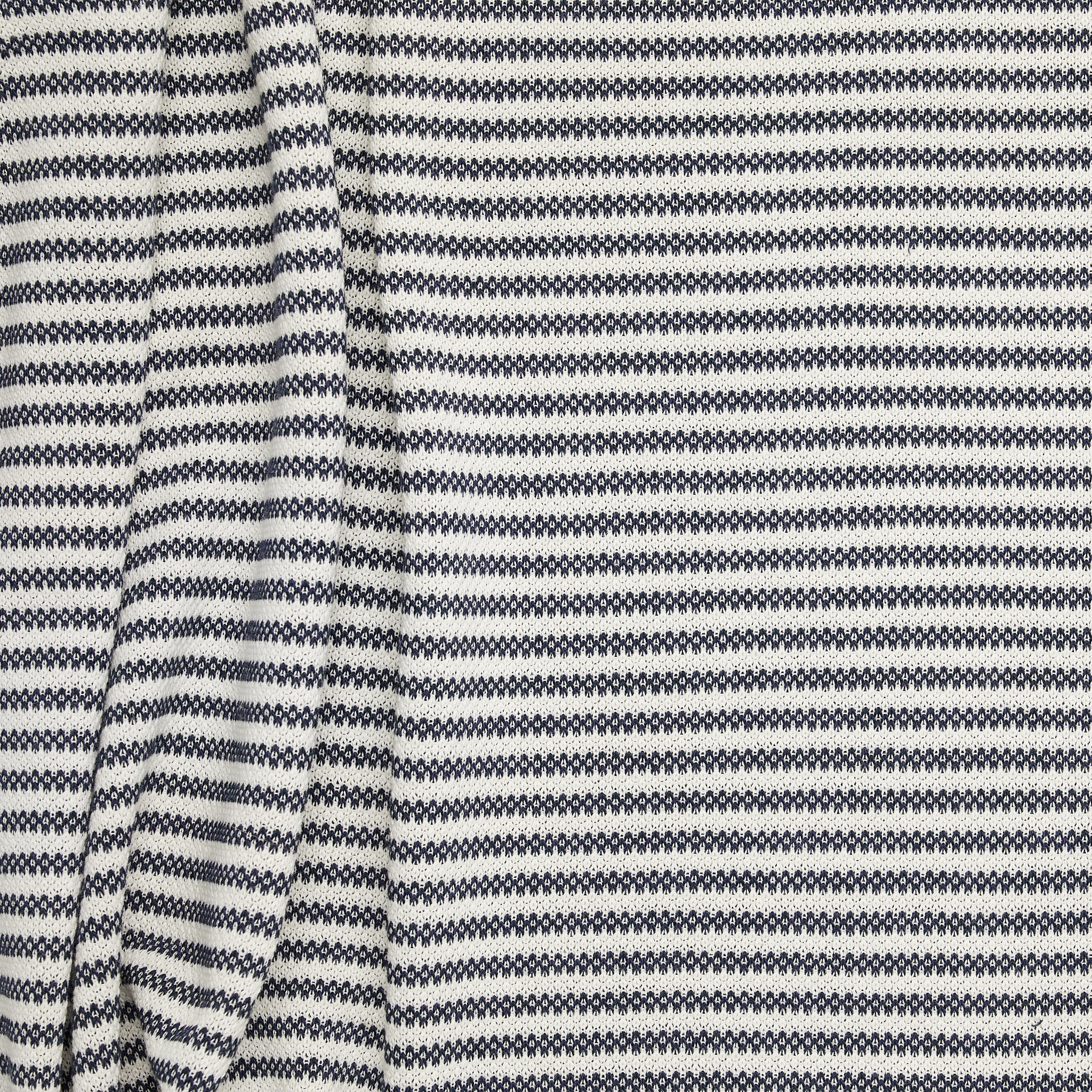 Pique Purl Stripe 3+3 - Navy