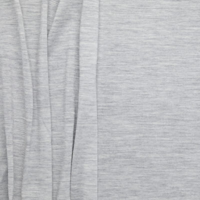 Fine Wool/ Mercerised Cotton Jersey - Grey