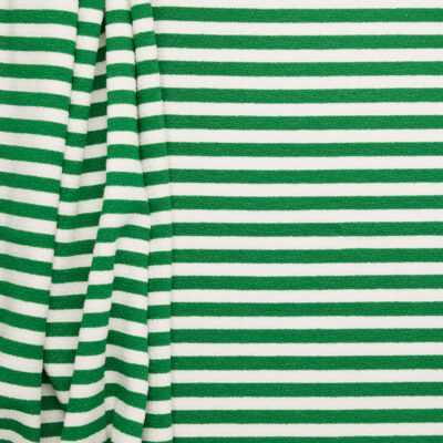 Crepe Stripe Suiting - Green