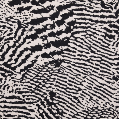 Viscose & Elastane Printed Jersey - Pale Pink/ Black