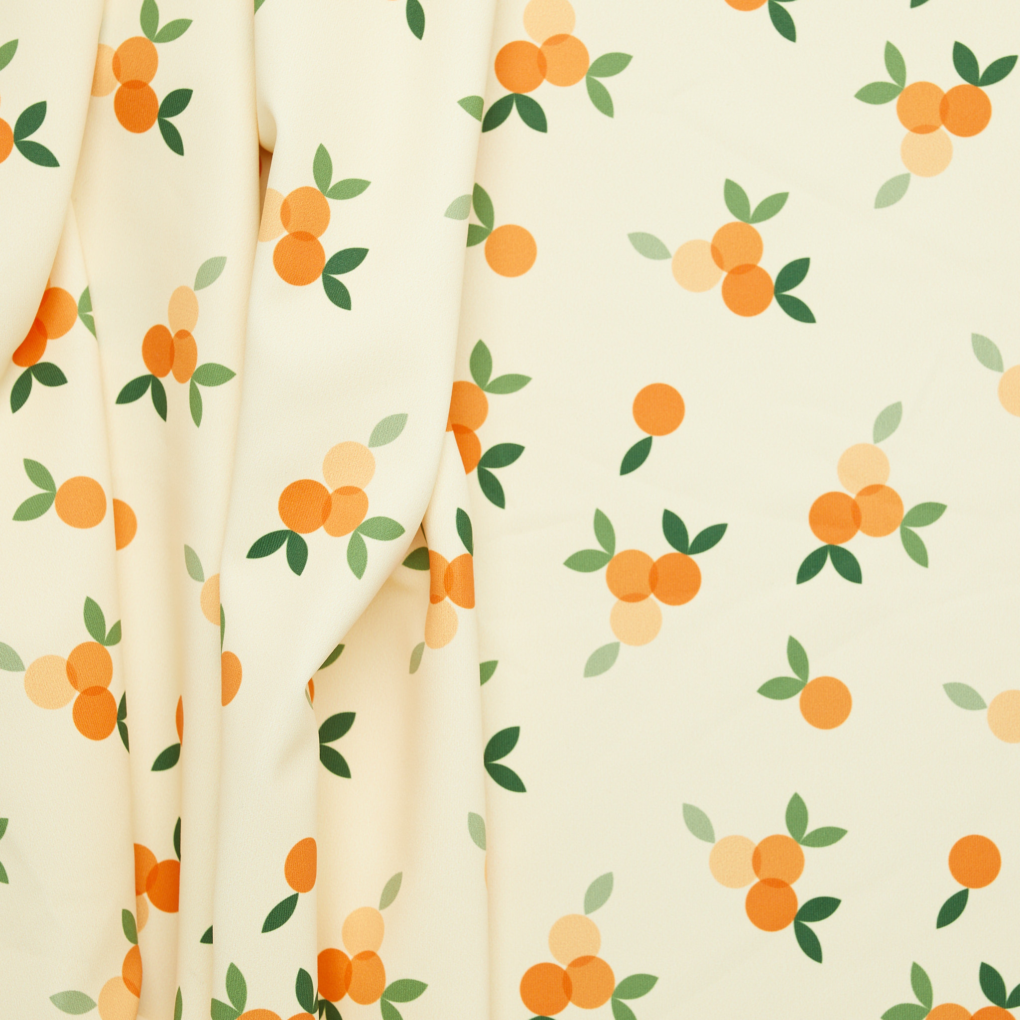 Polyester Peaches Print Swimwear - Orange