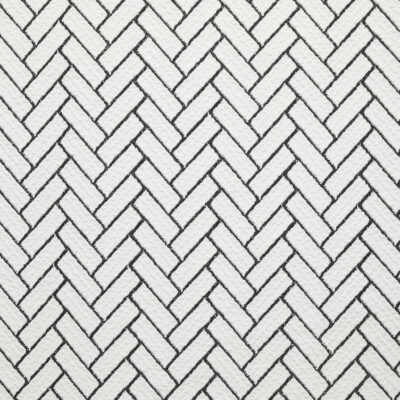 Parquet Cord Jacquard - White /Black