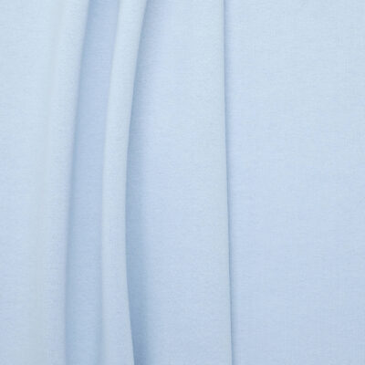 Wool Cotton Brushed Terry - Blue
