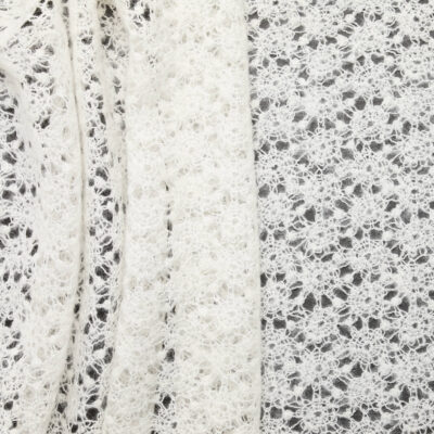 "Countryside" Acrylic Wool Felted Lace - Milk