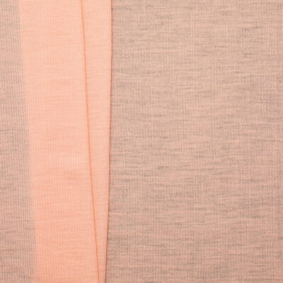 Celeste Wool 2x2 Rib - Blush/Apricot