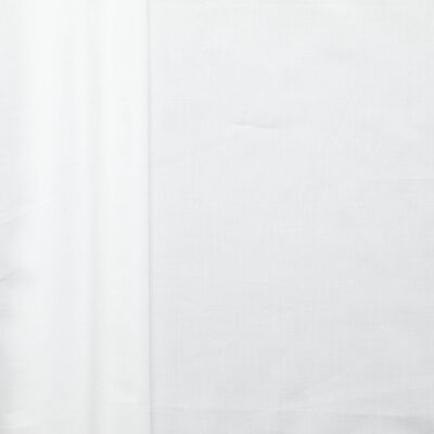 100% Cotton Twill Shirting - White
