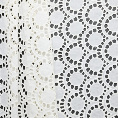 Cotton Broderie Anglaise Proscenium - Cream