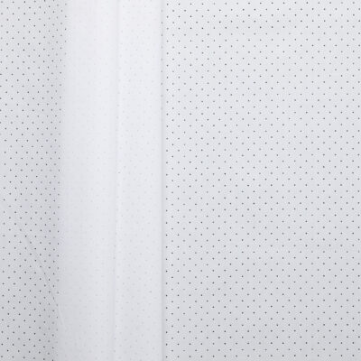 Perforated Cotton Shirting - White