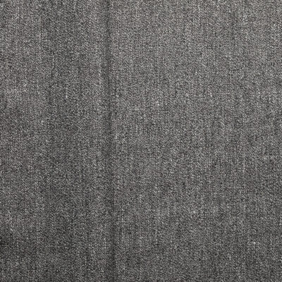 Grey speck hemp cotton blend woven fabric, flat lay showing surface texture and tonal fibre mix