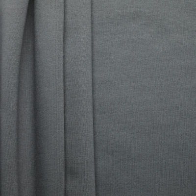 Wool Cotton Brushed Terry - Grey