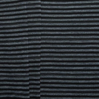 Aus Milled Merino Wool Blend Stripe Jersey - Charcoal