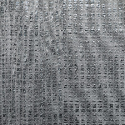 Metallic 'Trance' Printed Jersey - Silver